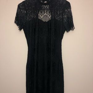 Almost Famous Black Lace Dress
